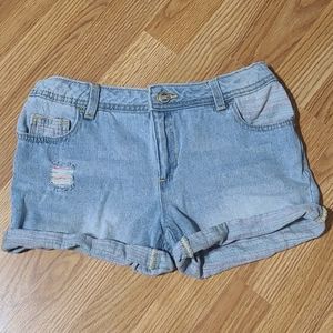 Girls Jean Shorts Size 10 Plus